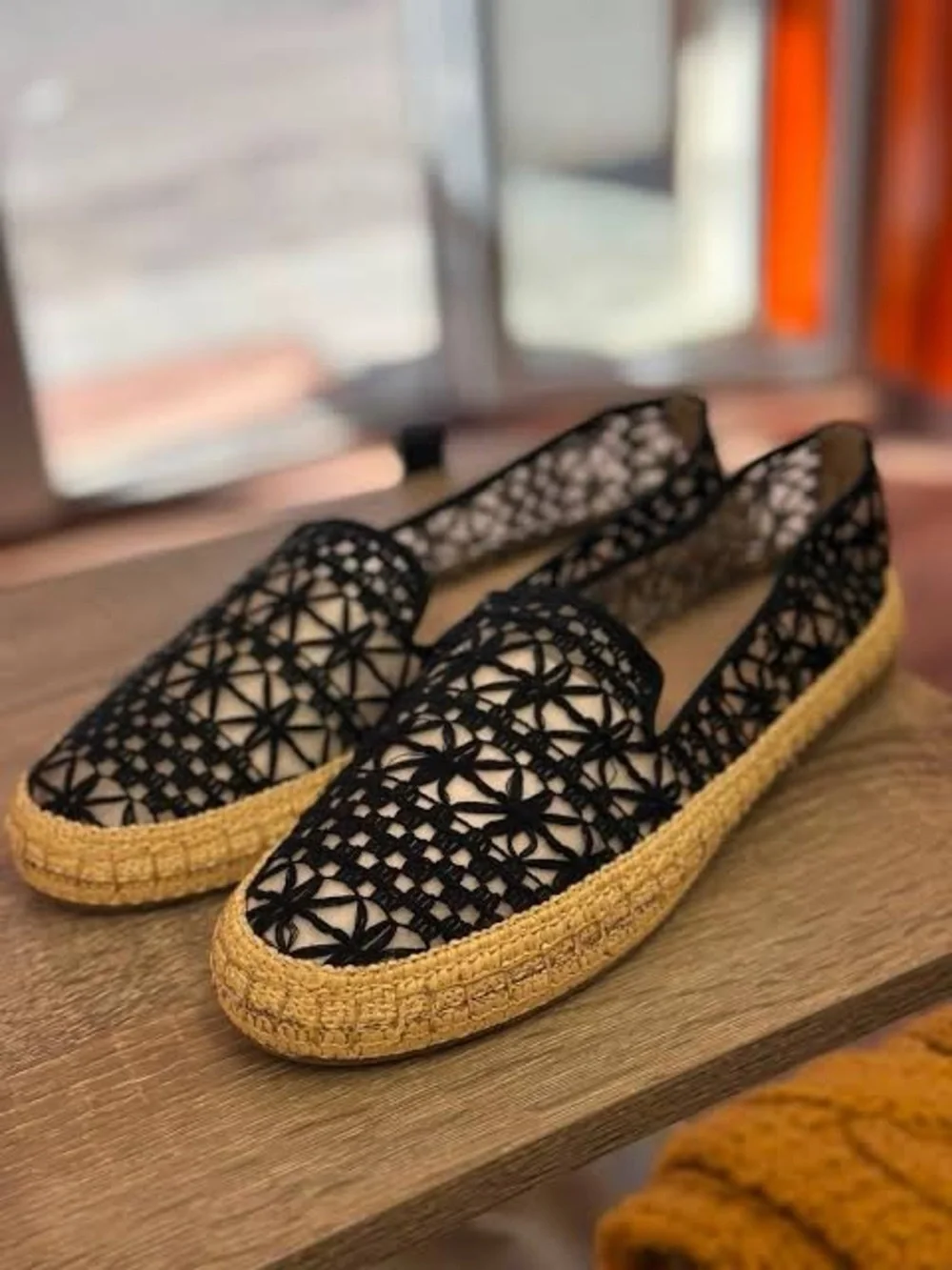 Women's Jaylaa Black Espadrille Slip-On Flats